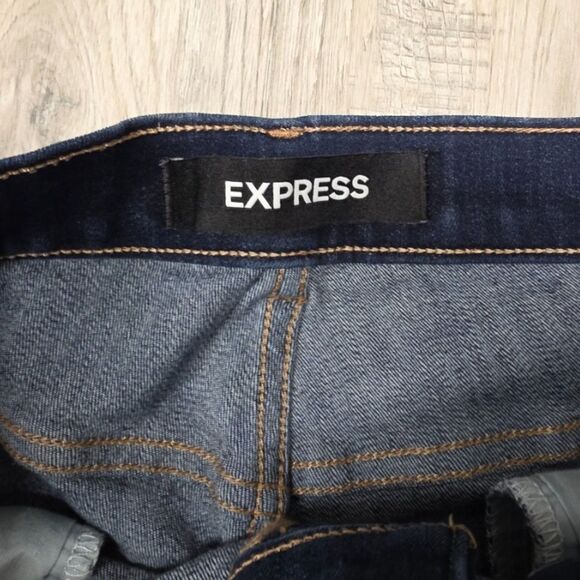 Express Super Stretch High Rise Skinny Legging Jean Size 0 - Picture 4 of 8
